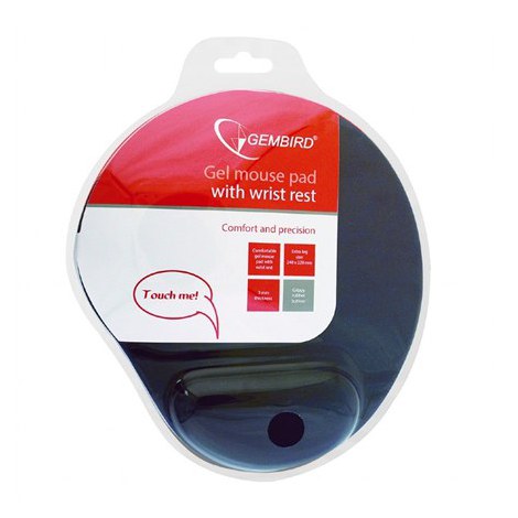 Gembird | MP-GEL-B Gel mouse pad with wrist support, blue | Gel mouse pad | Blue - 2
